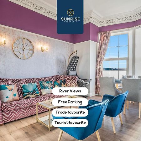 Presidential Apartment, Family Home, Luxury Bedrooms, 2 Rooms, 1 King Bed, 2 Single Beds, Free Wifi, Free Parking, Tourists, Business Travelers, Relocation, Beautiful River Views, - Long Stays, Invoice And Reduced Price Are Only Via Sunrise Short Let ダンディー エクステリア 写真